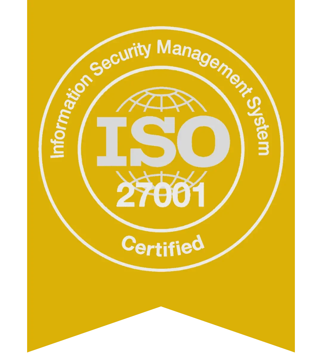 ISO 27001 Certified Ribbon